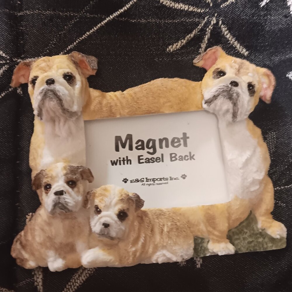 Dog Magnet or Easel Picture Frame NWT